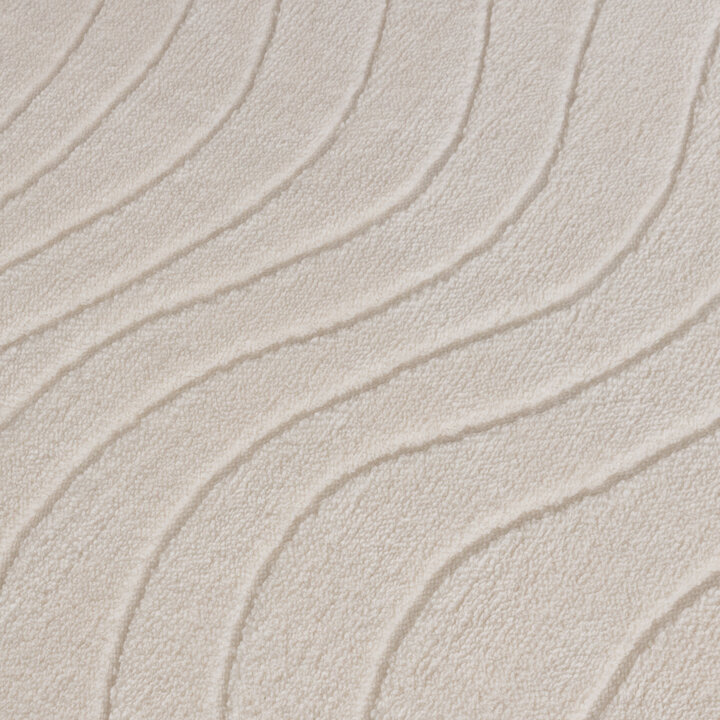 Rond Scandinavisch vloerkleed - Charm Waves Wit - 3