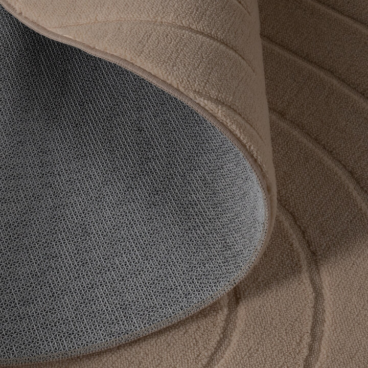 Rond Scandinavisch vloerkleed - Charm Arches Beige - 5