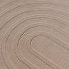 Rond Scandinavisch vloerkleed - Charm Curves Beige - thumbnail 2