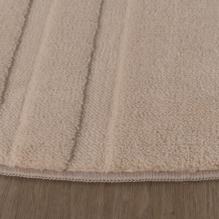 Rond Scandinavisch vloerkleed - Charm Curves Beige - 5