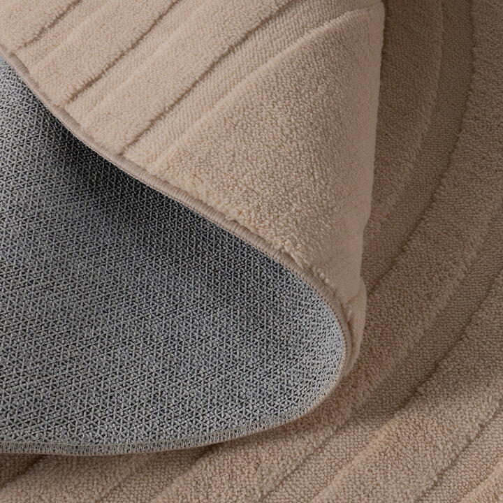 Rond Scandinavisch vloerkleed - Charm Curves Beige - 6
