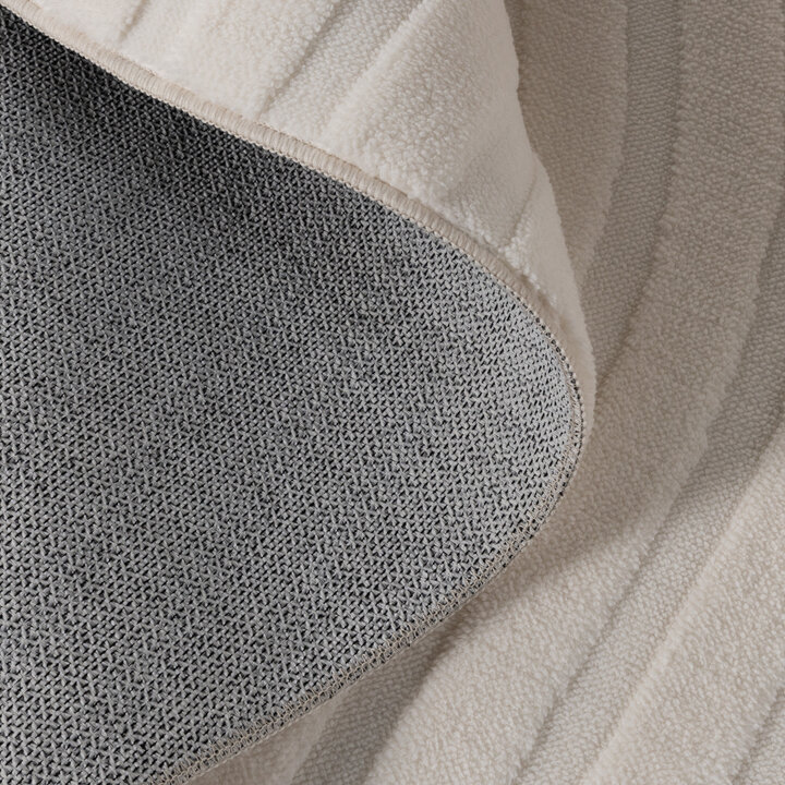 Rond Scandinavisch vloerkleed - Charm Curves Wit - 6
