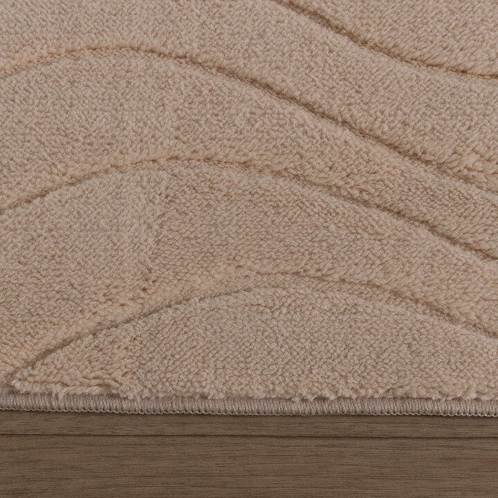 Scandinavisch vloerkleed - Charm Waves Beige - 5