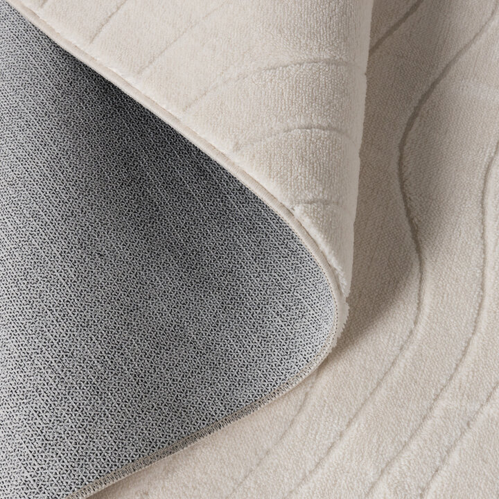 Scandinavisch vloerkleed - Charm Waves Wit - 5