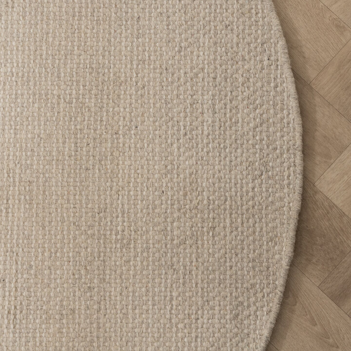 Rond wollen vloerkleed - Bliss Creme/Wit - 4