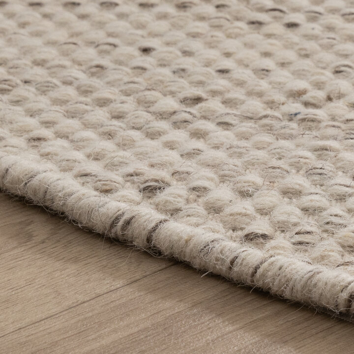 Rond wollen vloerkleed - Bliss Beige Gemeleerd - 5