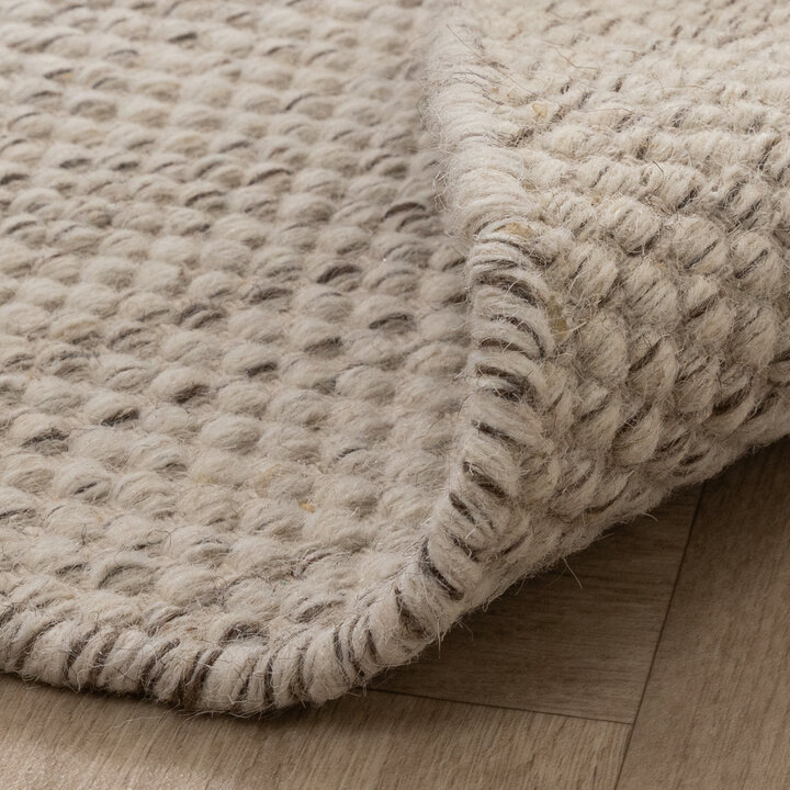 Rond wollen vloerkleed - Bliss Beige Gemeleerd - 6