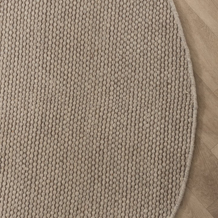Rond wollen vloerkleed - Bliss Beige/Bruin - 4
