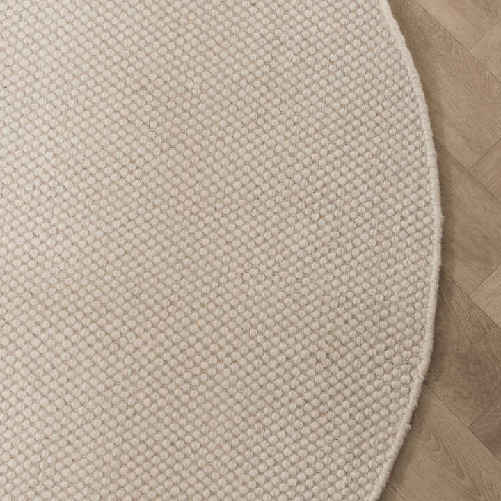 Rond wollen vloerkleed - Bliss Creme - 4
