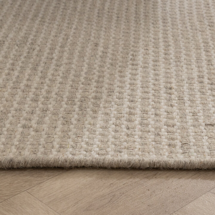 Wollen vloerkleed - Bliss Creme/Wit - 5