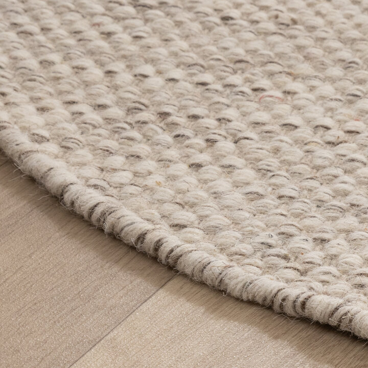 Organisch vloerkleed - Bliss Beige Gemeleerd - 5