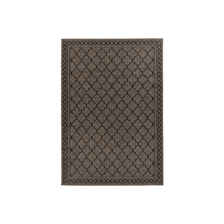 In- & Outdoor vloerkleed - Swash Diamonds 300 Grijs/Bruin - 1