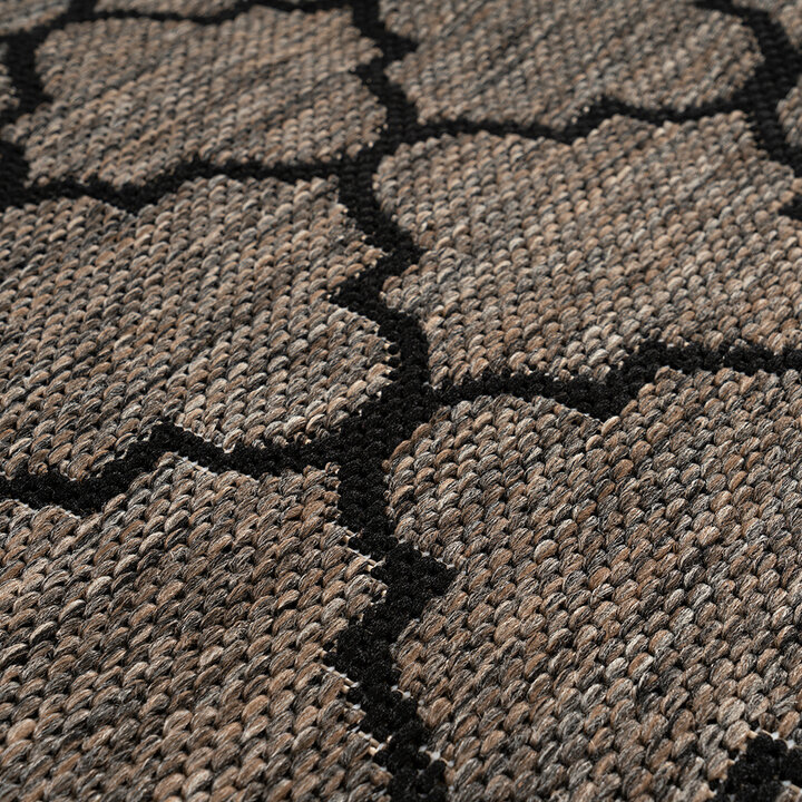 In- & Outdoor vloerkleed - Swash Diamonds 300 Grijs/Bruin - 2