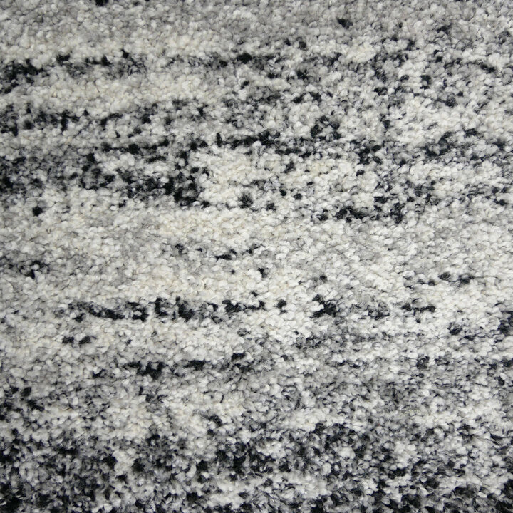 Hoogpolig vloerkleed - Malta Zwart/Gemeleerd 6258 - 2