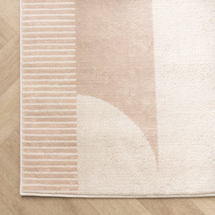 Japandi vloerkleed - Aurora Shapes Beige - 4