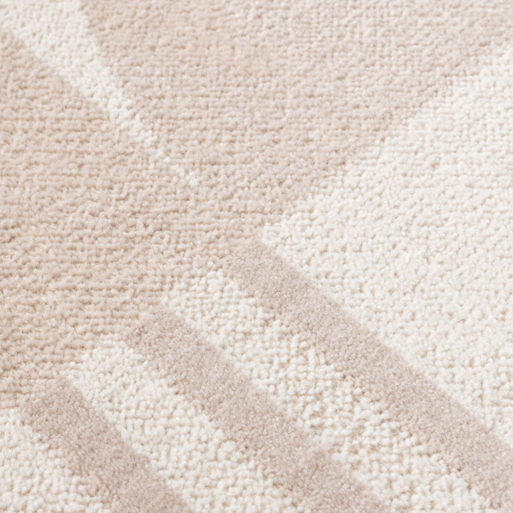 Rond Japandi vloerkleed - Aurora Circles Beige - 3