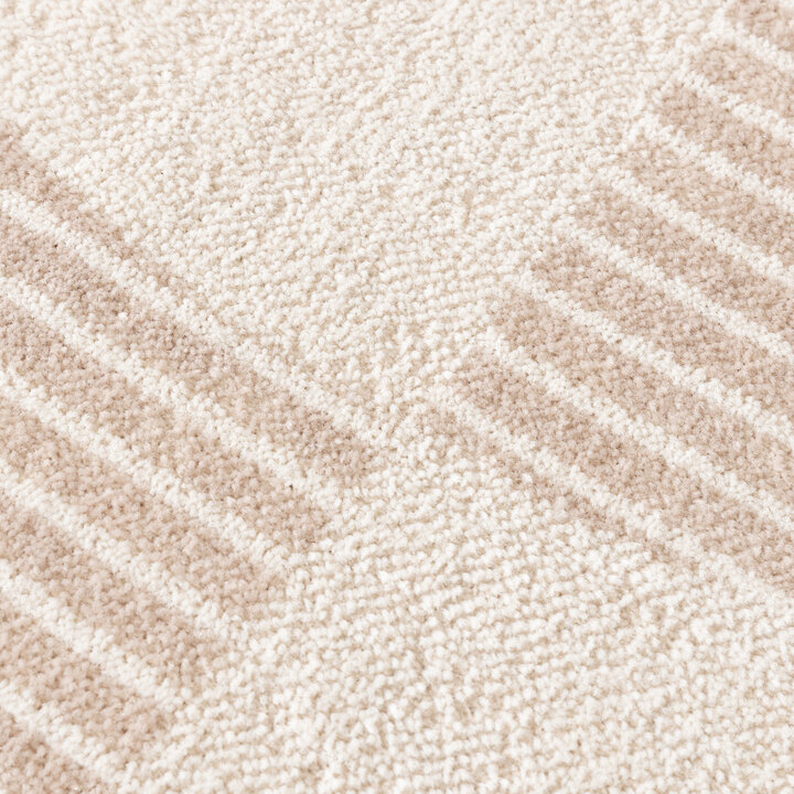 Rond Japandi vloerkleed - Aurora Shapes Beige - 3