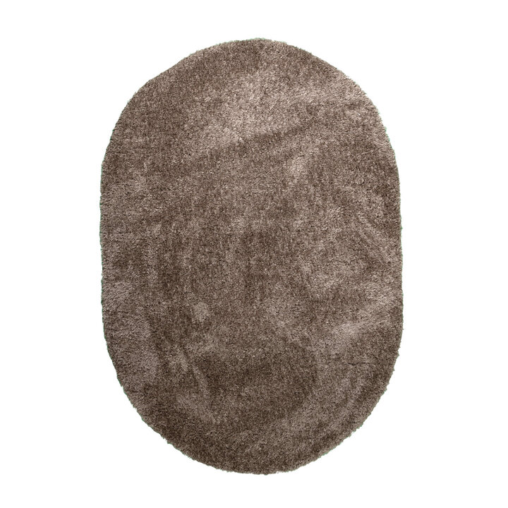 Ovaal Shaggy vloerkleed - Blaze Taupe - 1