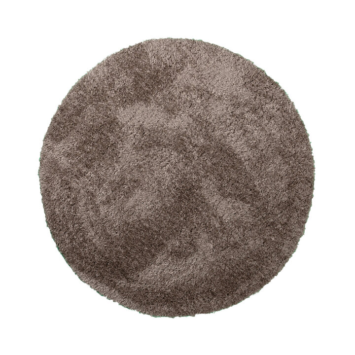Rond Shaggy vloerkleed - Blaze Taupe - 1