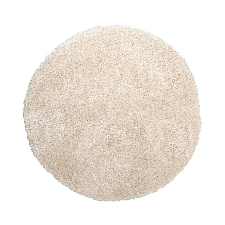 Rond Shaggy vloerkleed - Blaze Beige - 1
