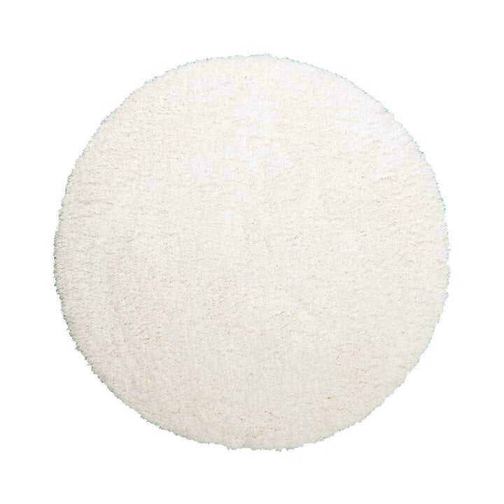 Rond Shaggy vloerkleed - Blaze Wit - 1
