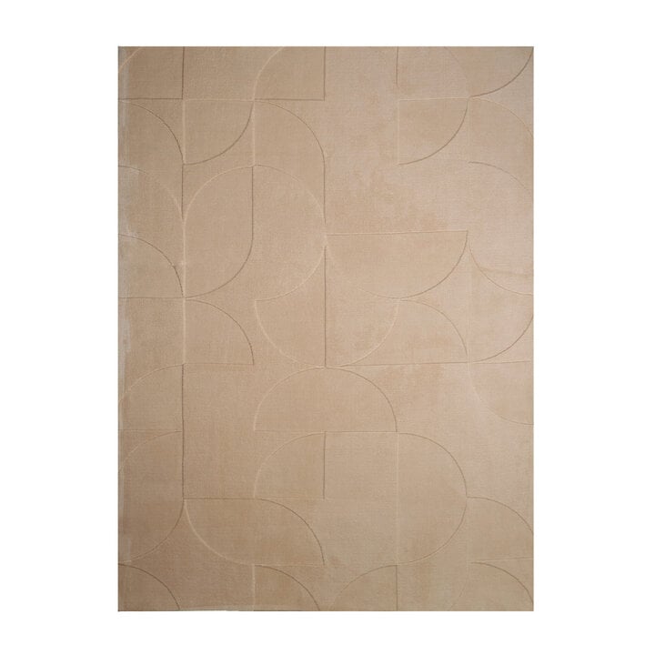 Scandinavisch vloerkleed - Charm Circles Beige - 1