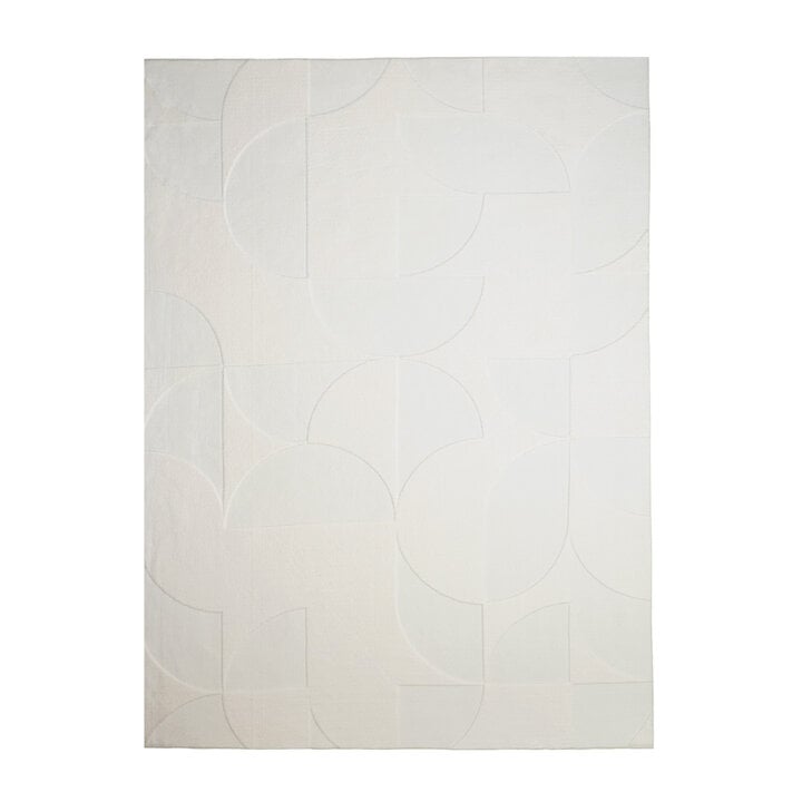 Scandinavisch vloerkleed - Charm Circles Wit - 1