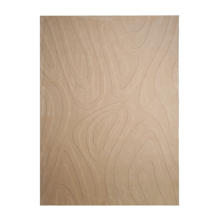 Scandinavisch vloerkleed - Charm Shapes Beige - 1