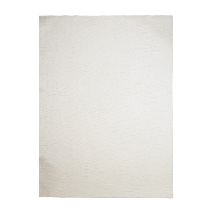 Scandinavisch vloerkleed - Charm Waves Wit - 1