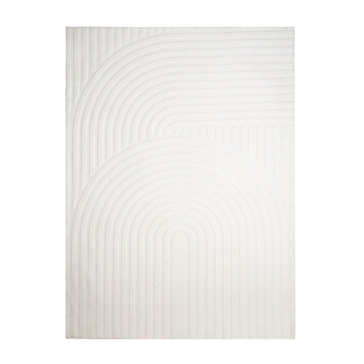 Scandinavisch vloerkleed - Charm Curves Wit - 1