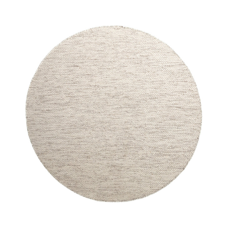 Rond wollen vloerkleed - Bliss Beige Gemeleerd - 1