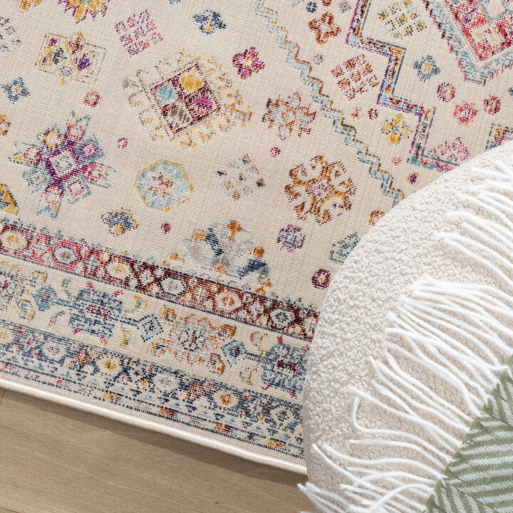 Bohemian vloerkleed - Joya Medaillon Multicolor - 2