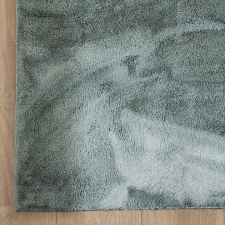 Zacht laagpolig vloerkleed - Cozy Groen - 4