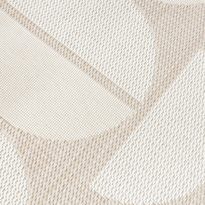 Buitenvloerkleed - Capri Circles Beige/Creme - 3