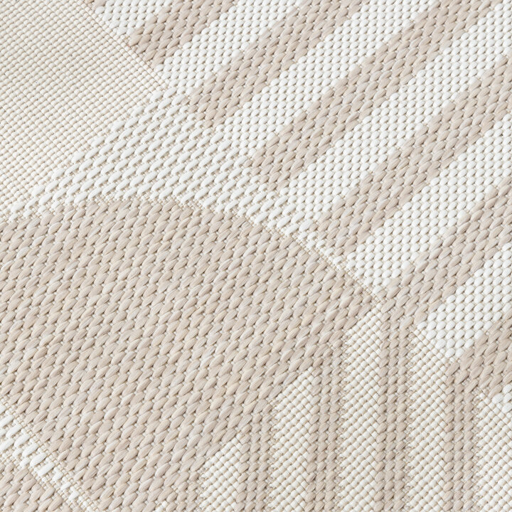 Buitenvloerkleed - Capri Lines Beige/Creme - 3