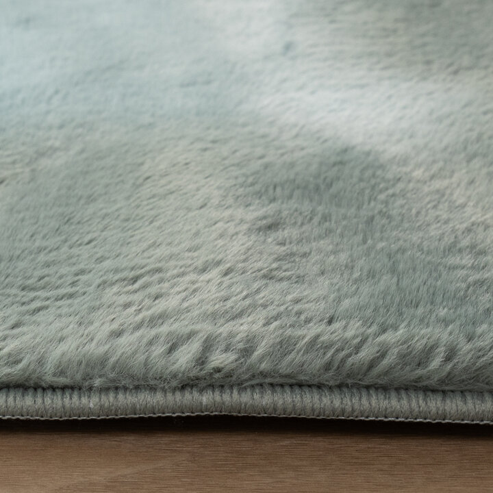 Rond laagpolig vloerkleed - Cozy Groen - 4
