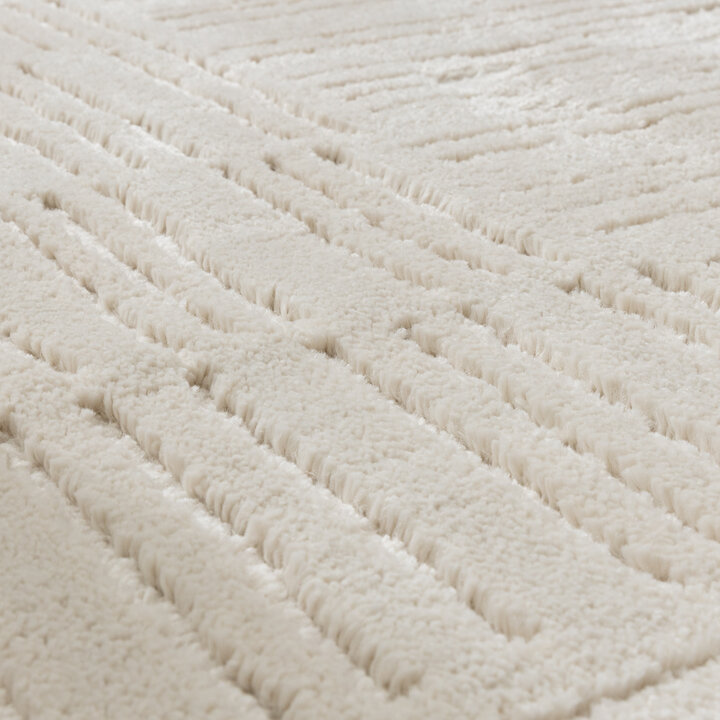 Scandinavisch vloerkleed - Yune Lines Creme - 3