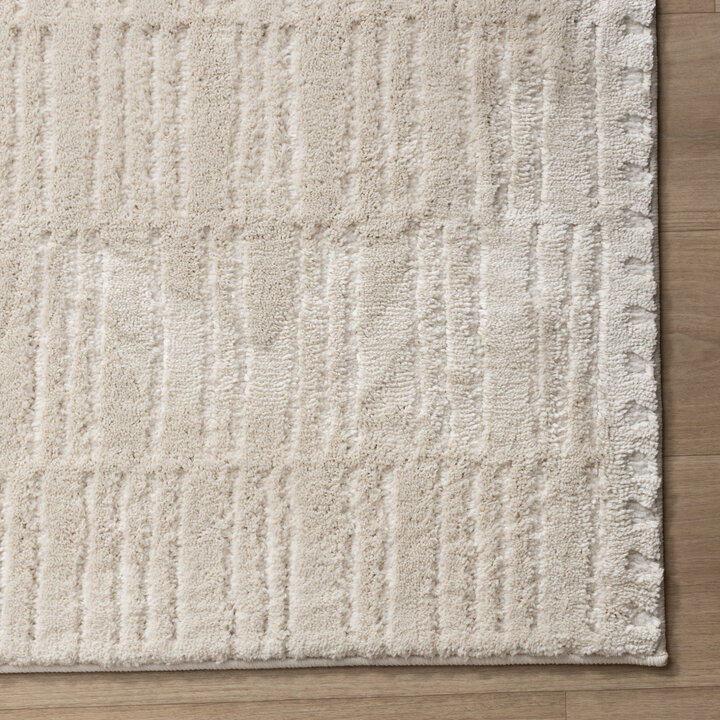 Scandinavisch vloerkleed - Yune Lines Creme - 4