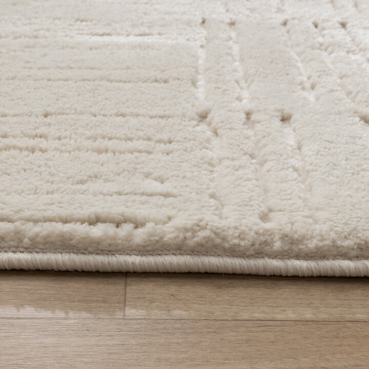 Scandinavisch vloerkleed - Yune Lines Creme - 5