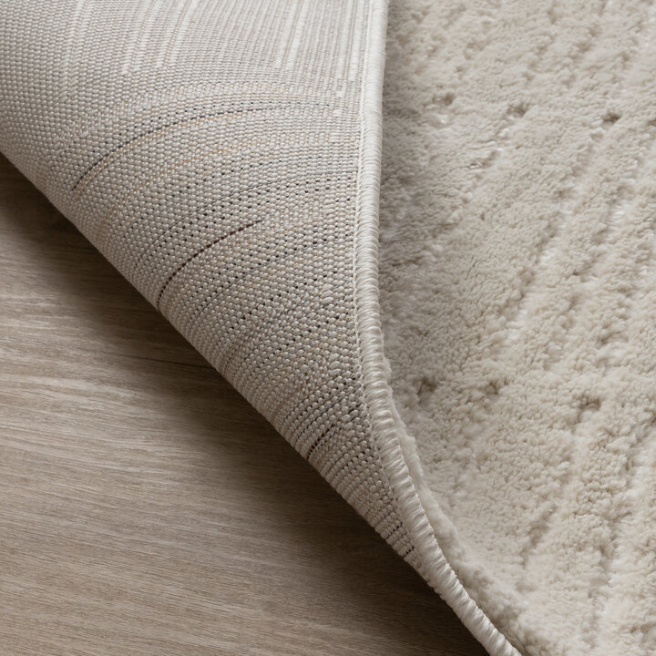 Scandinavisch vloerkleed - Yune Lines Creme - 6