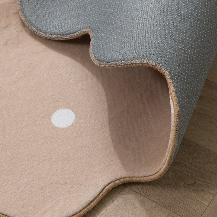 Wasbaar vloerkleed - Cloudy Stippen Beige - 6