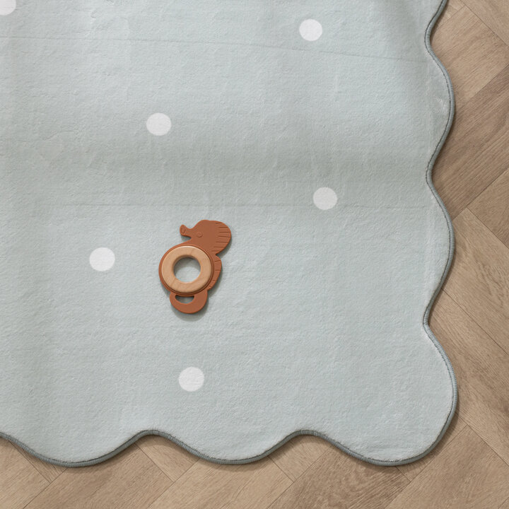 Wasbaar vloerkleed - Cloudy Stippen Mint - 4