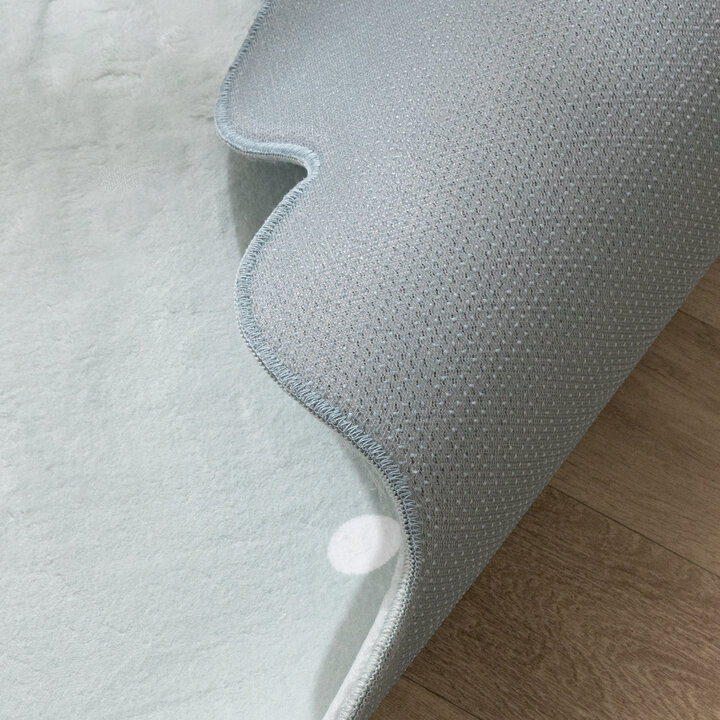Wasbaar vloerkleed - Cloudy Stippen Mint - 6