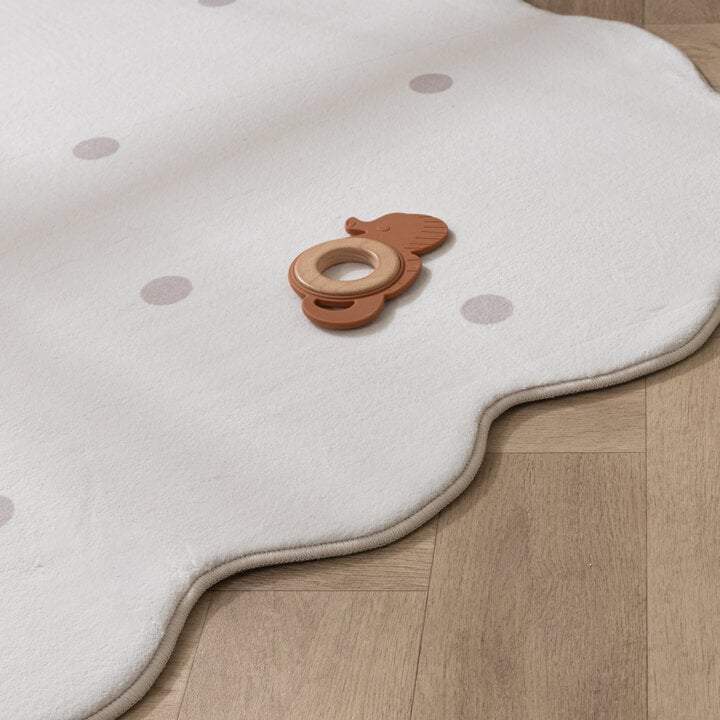 Wasbaar vloerkleed - Cloudy Stippen Wit - 5