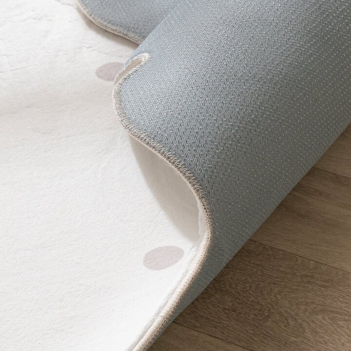 Wasbaar vloerkleed - Cloudy Stippen Wit - 6
