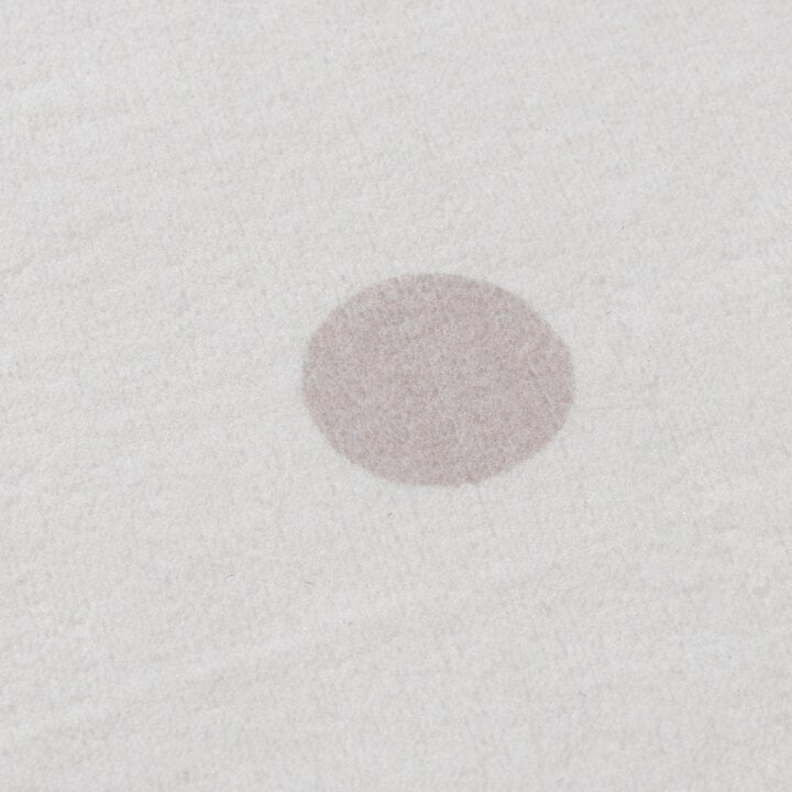 Rond wasbaar vloerkleed - Cloudy Stippen Wit - 3
