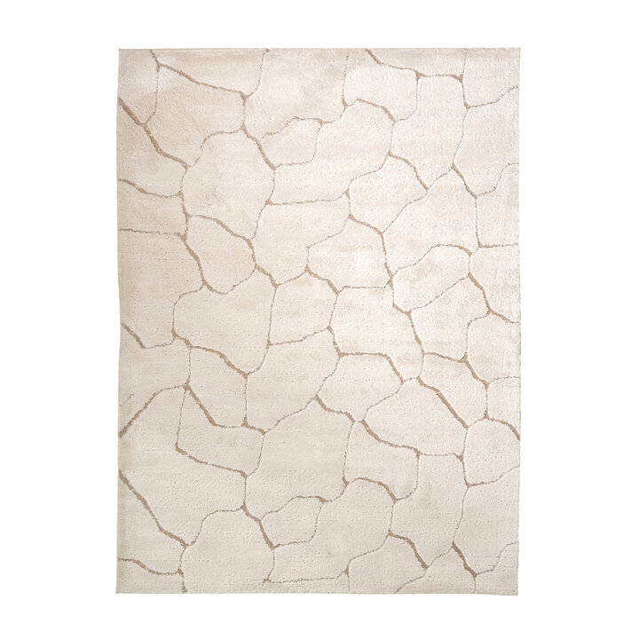 Scandinavisch vloerkleed - Yune Stone Creme - 1