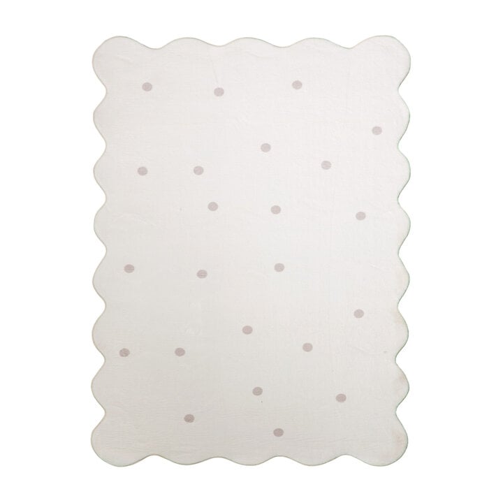 Wasbaar vloerkleed - Cloudy Stippen Wit - 1