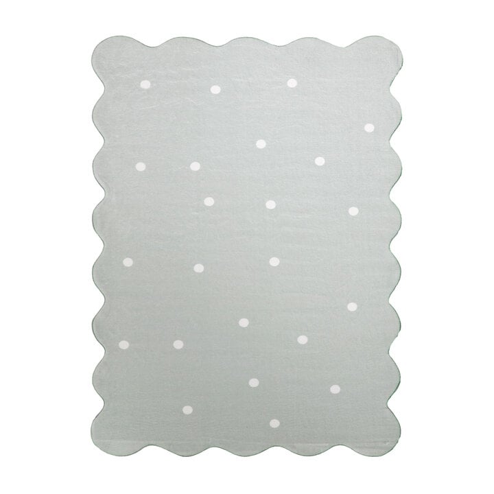 Wasbaar vloerkleed - Cloudy Stippen Mint - 1