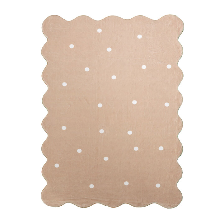 Wasbaar vloerkleed - Cloudy Stippen Beige - 1
